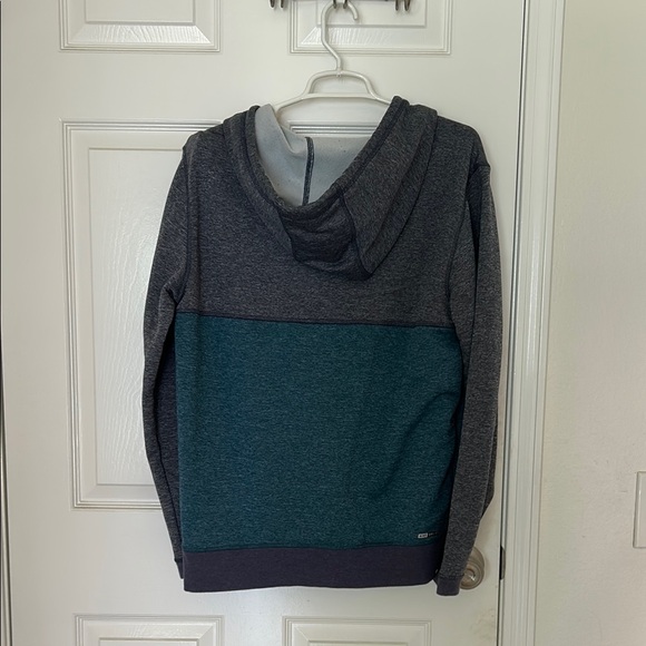 Hurley Big Boys Gray and Teal Zip-up Hoodie Sz Large - Picture 5 of 6